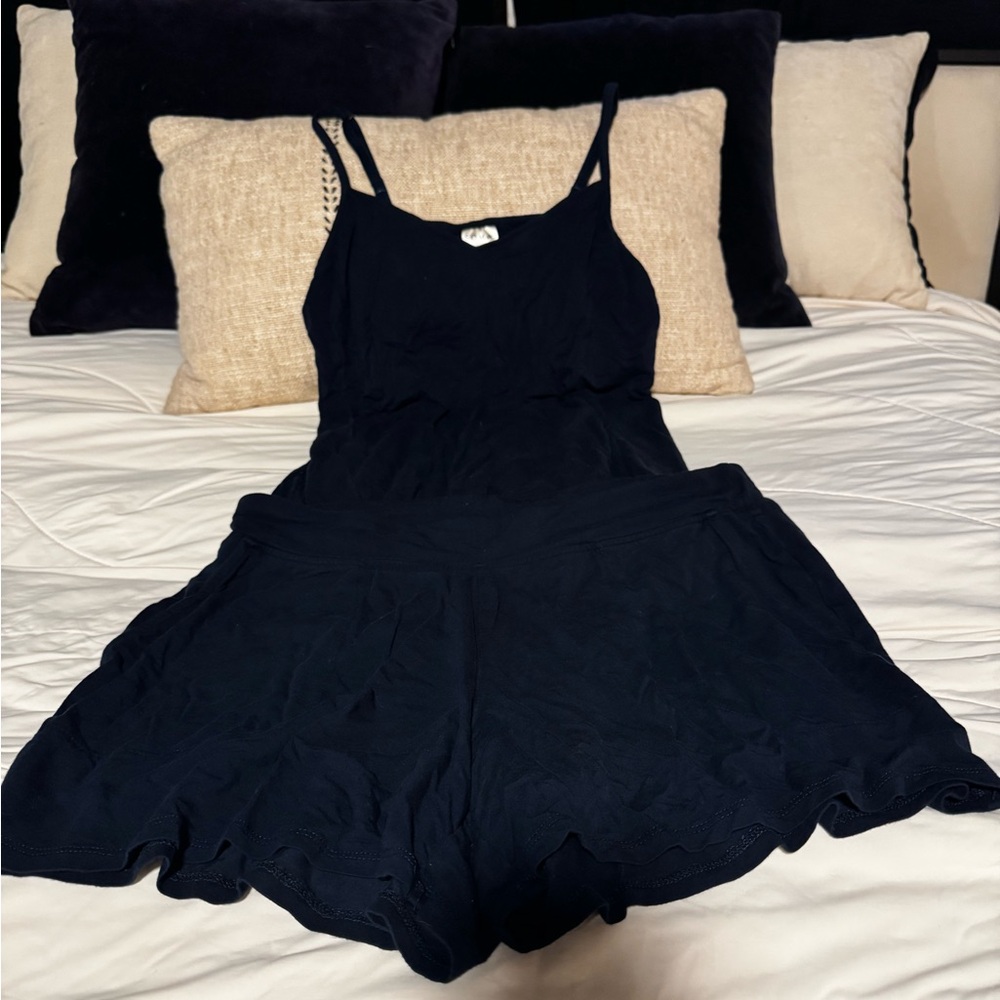Soma Women’s Cool Nights V Neck Cami and Shorts (Nightfall Navy)